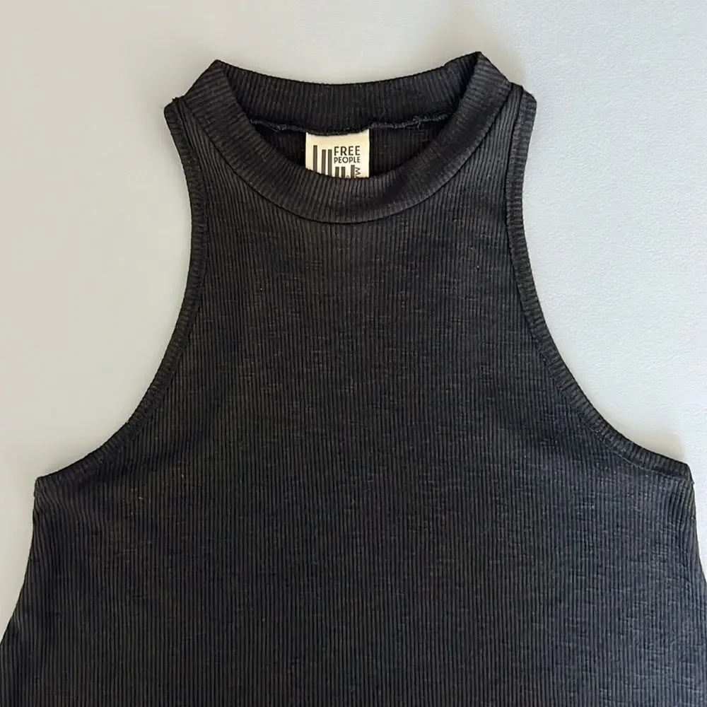 Free People Black Sleeveless Tank Top Size XS